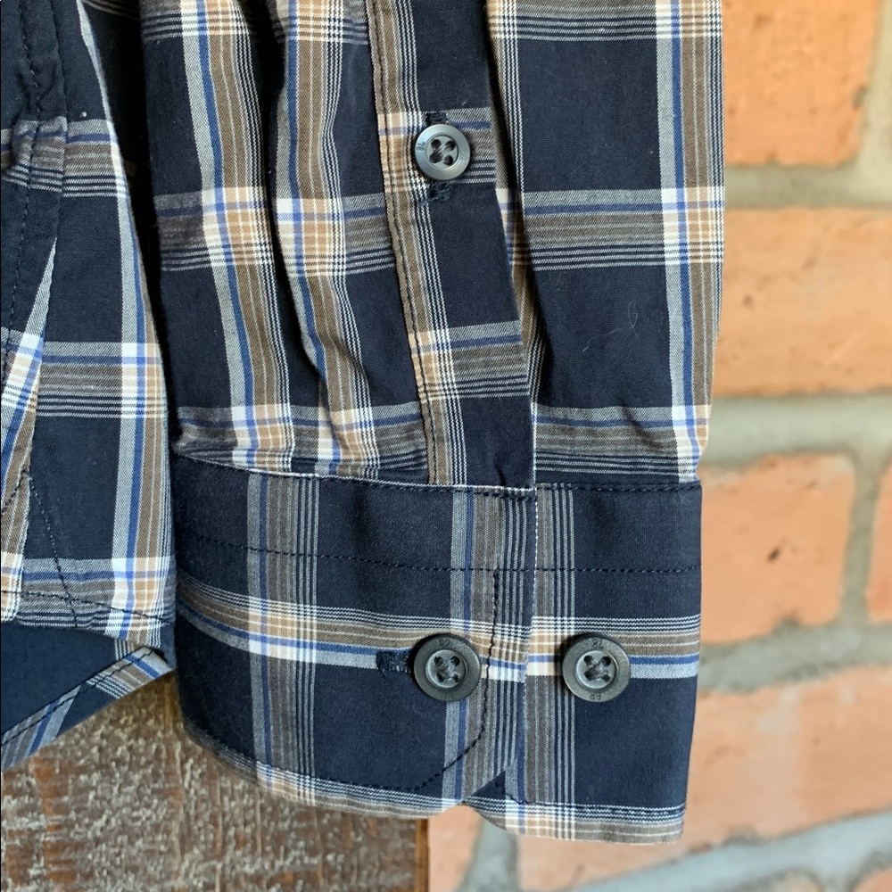 Banana Republic mens button up shirt size small navy preppy business casual - Picture 7 of 11